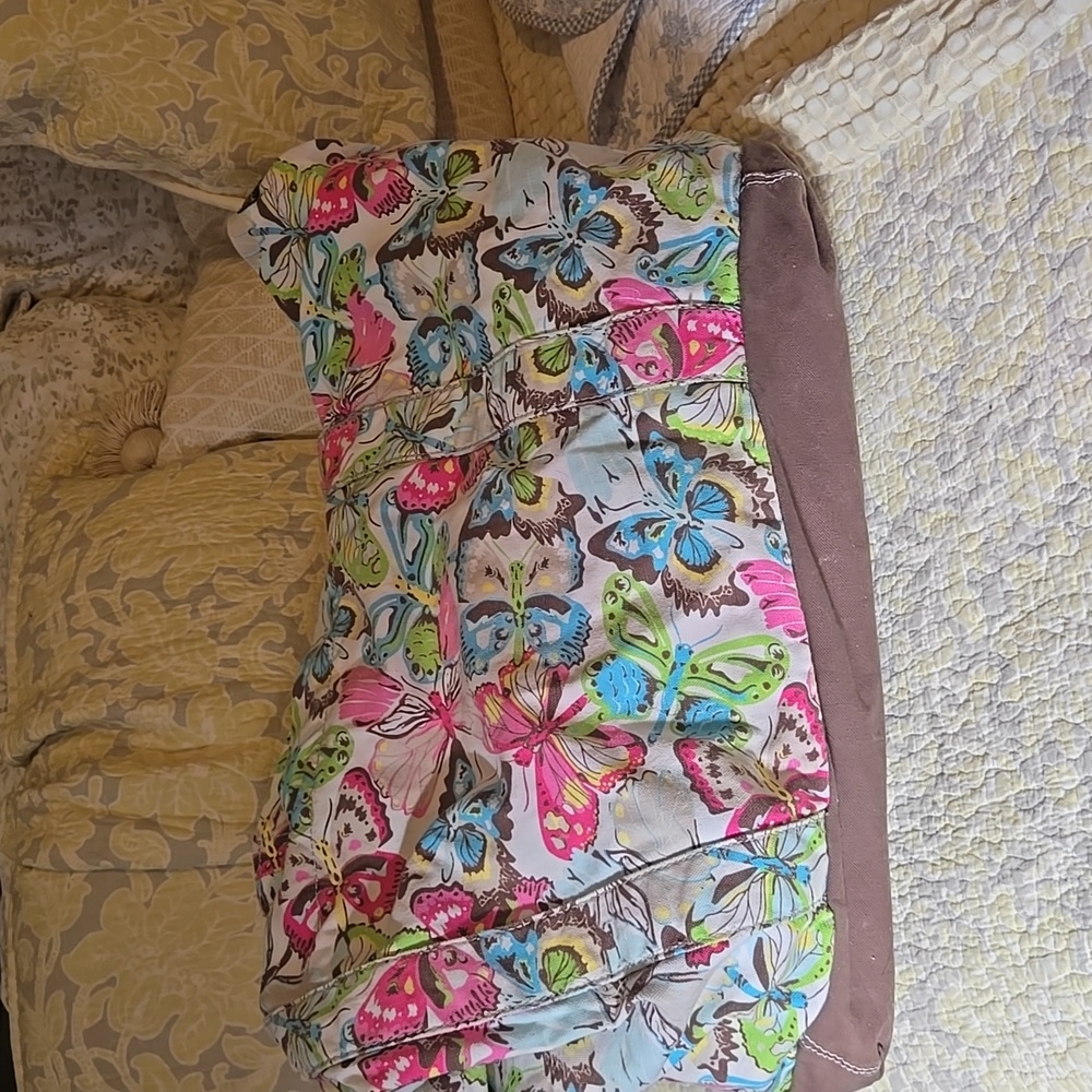 Xl canvas Thirty One Beach tote Floral Patterned Tote Bag - Picture 3 of 6